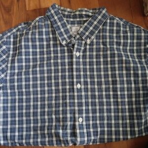 Men's Blue Plaid Shirt